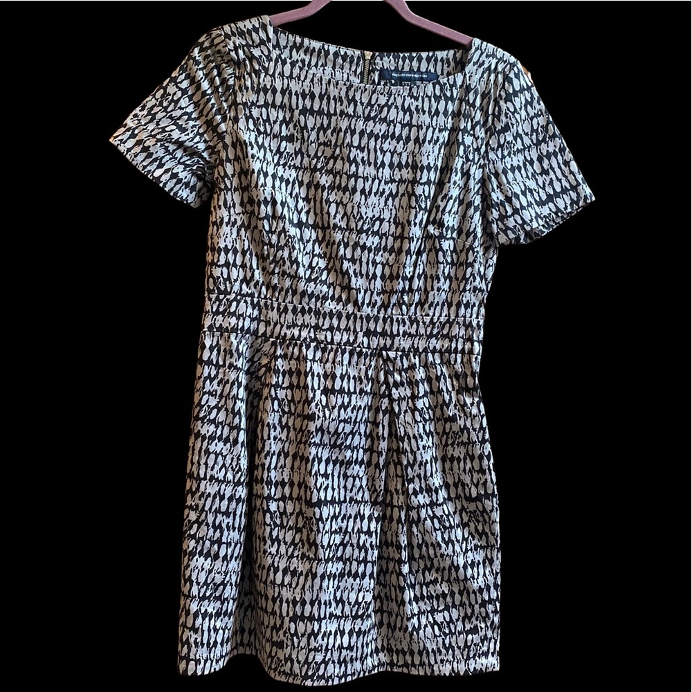 French Connection black and gray dress